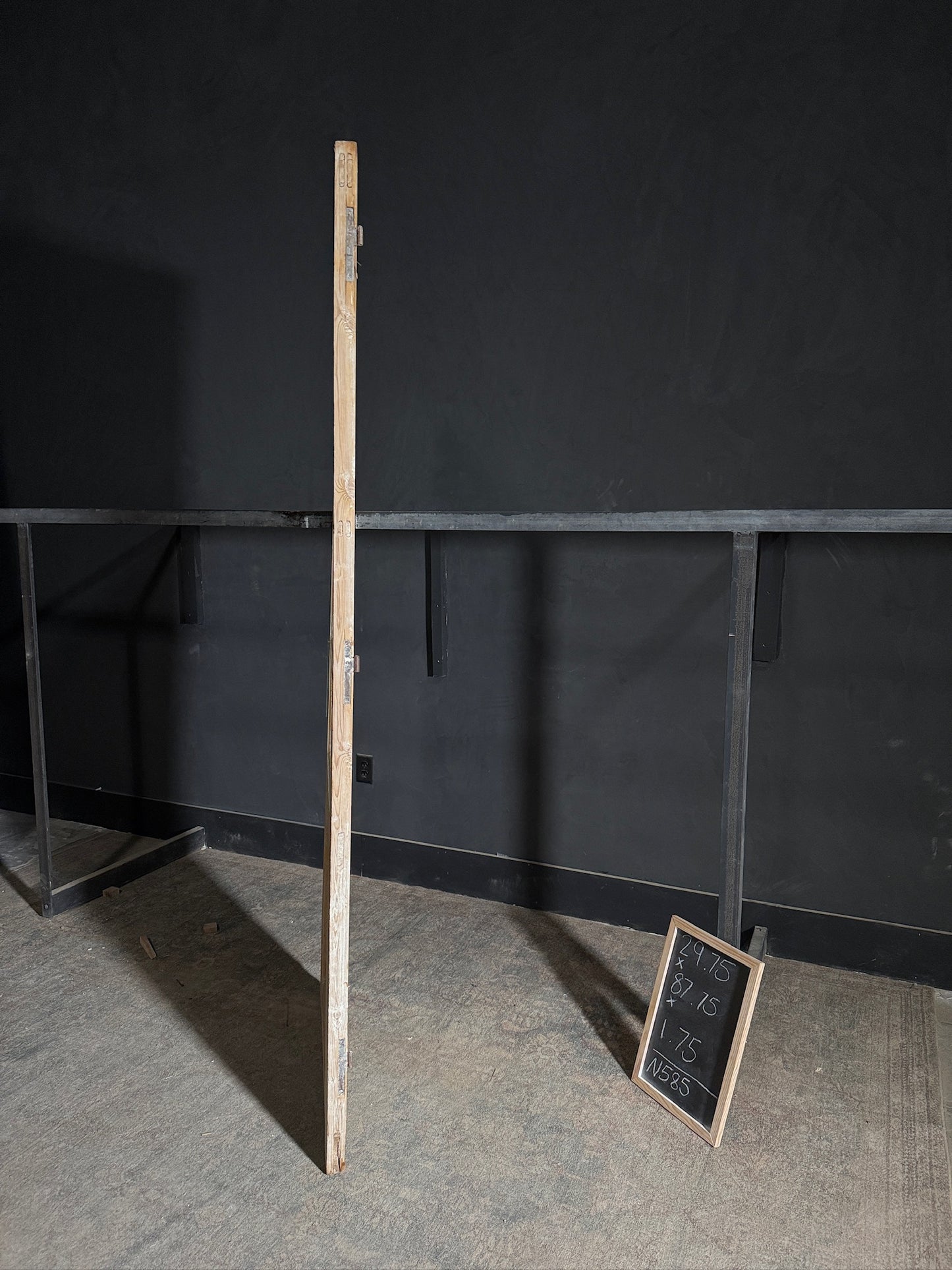 Antique Obscured Glass 4 Lite Single Door - 29.75x87.75 - N585