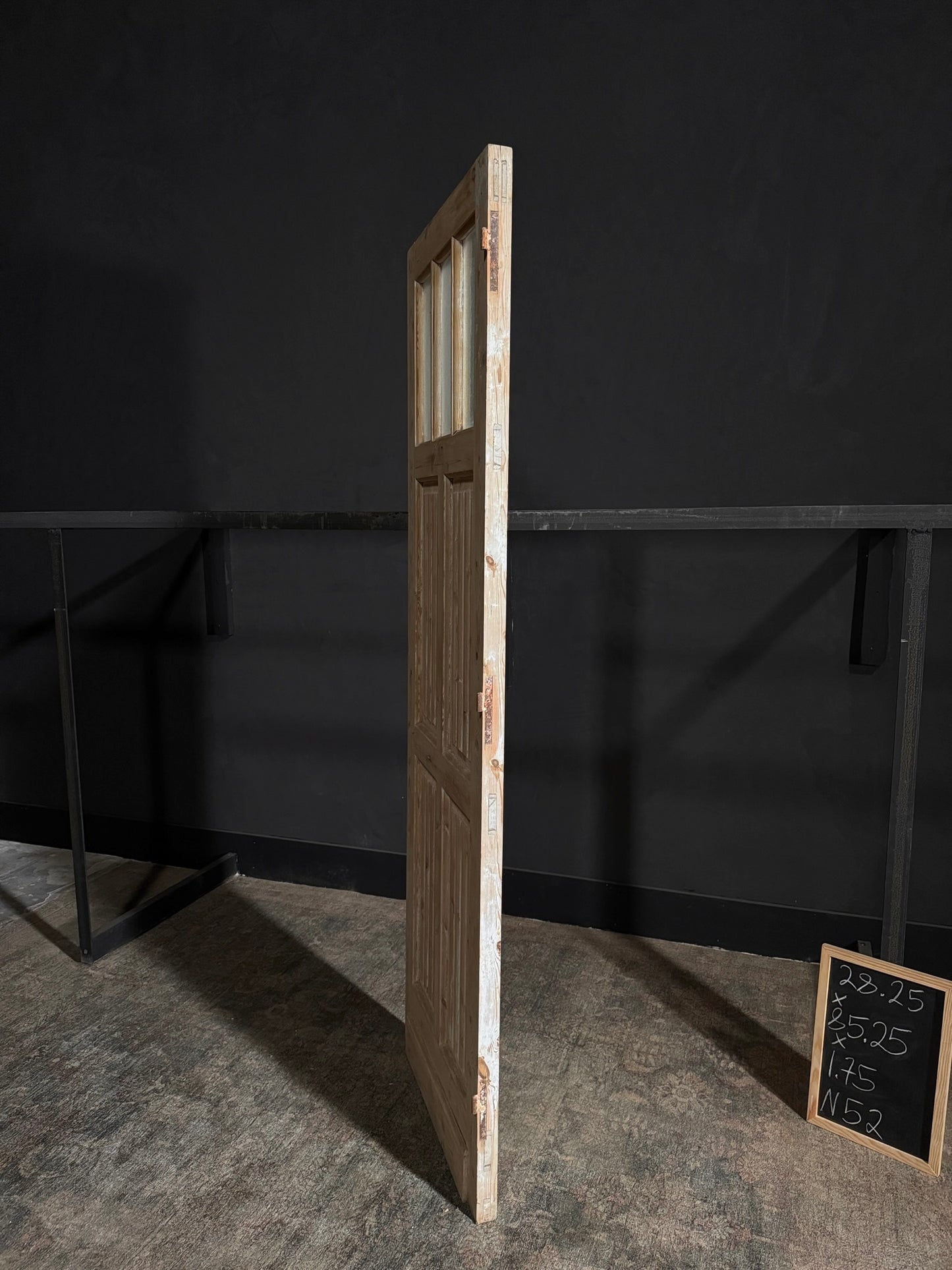 Antique Obscured Glass 3 Lite Door - 28.25x85.25 - N52
