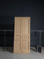 Antique 3 Panel Solid Double Doors - 43.25x97 - N577
