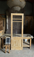 Antique Glass 3 Lite Door - 28.5x85.5 - L638