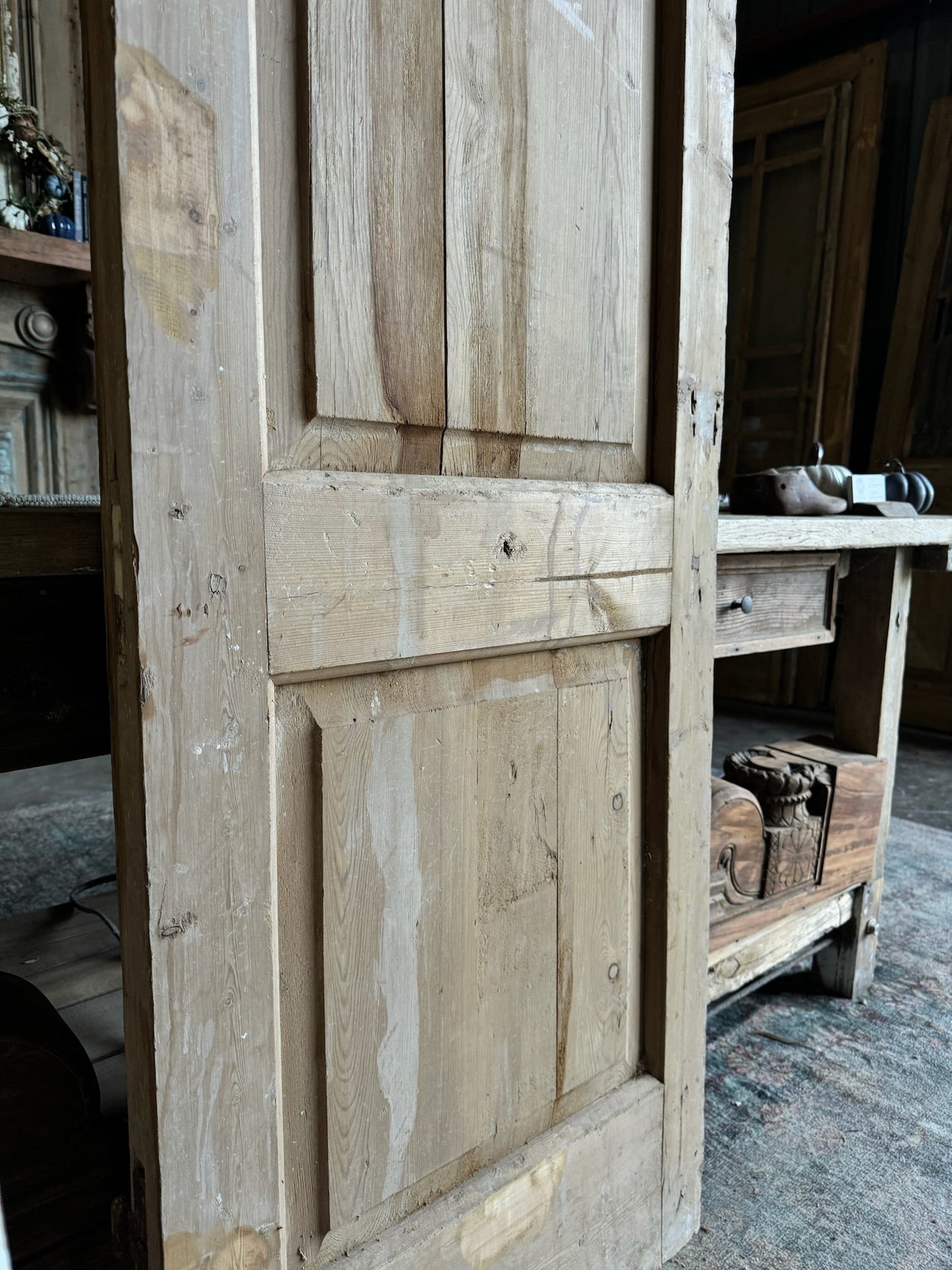 Craftsman Style Antique Door - 23.75x92 E216 - Magnolia Antique Door Co.