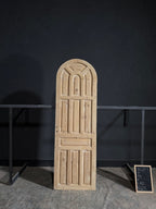 Antique Arched Solid Single Door - 30.25x94 - N125