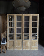 Antique Bi-Fold Glass French Doors - 79.75x85.5 - L539