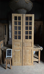 Antique Glass 9 Lite French Doors - 39.5x93 - L687