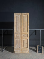 Antique 3 Panel Solid Double Doors - 37.25x100.5 - N611