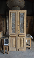 Antique Iron French Doors - 39.5x94.25 - L570