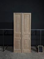 Antique 3 Panel Solid Double Doors - 43.75x100.5 - N346