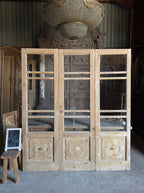 Antique 5 Lite Tri-Fold Doors - 75x84.5 - L612