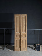 Antique 3 Panel Solid Double Doors - 34.75x99.5 - N599