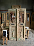Egyptian Hand Carved Antique Iron Doors - 44.75x84.25 F11
