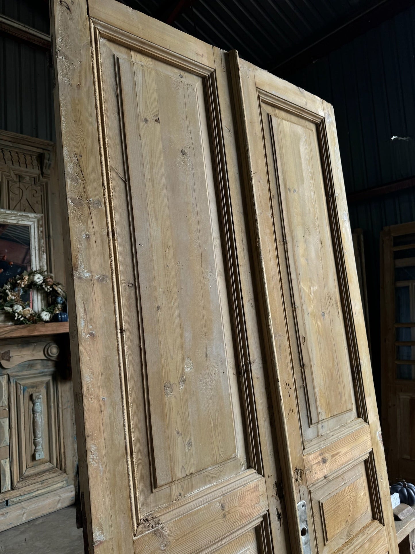 European Antique French Doors - 43.5x96.5 E172 - Magnolia Antique Door Co.