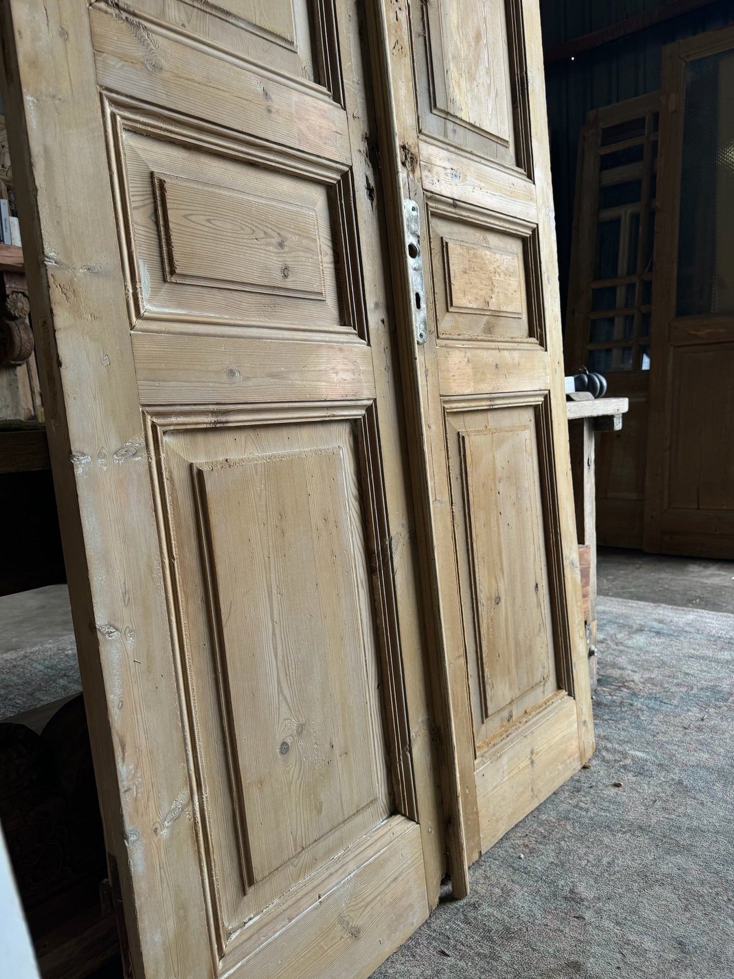 European Antique French Doors - 43.5x96.5 E172 - Magnolia Antique Door Co.