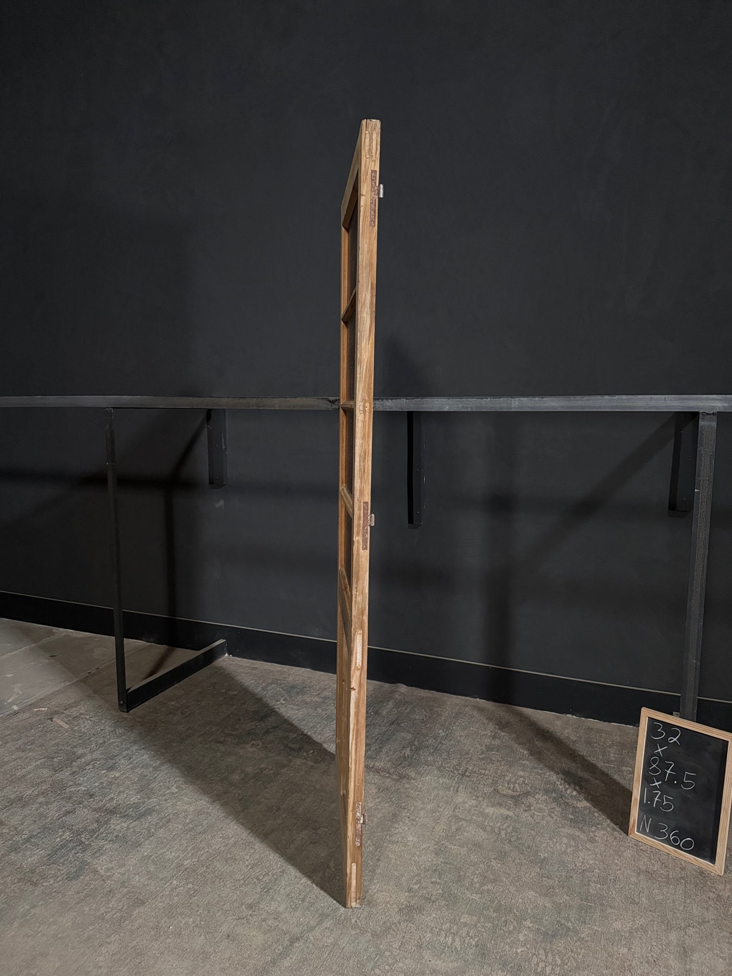 Antique Obscured Glass 4 Lite Single Door - 32x87.5 - N360