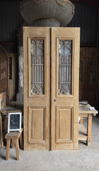 Antique Iron French Doors - 43.5x96.75 - L566