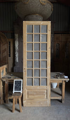 Antique Obscured Glass 18 Lite Door - 31.75x95.5 - L639