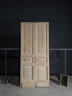Antique 3 Panel Solid Double Doors - 45.75x103 - N521