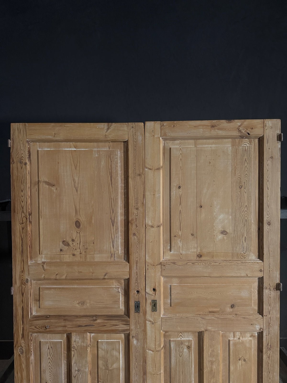 Antique 4 Panel Solid Double Doors - 60x80 - N499