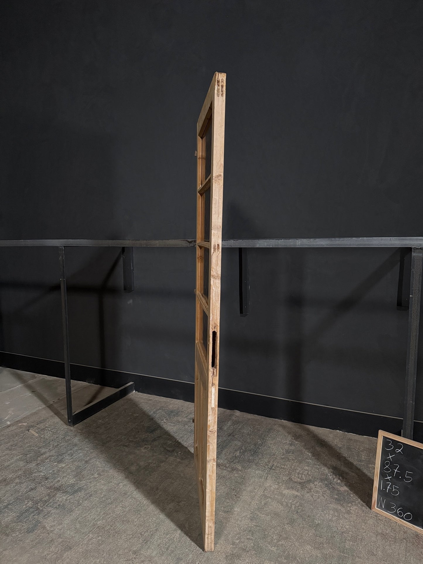 Antique Obscured Glass 4 Lite Single Door - 32x87.5 - N360