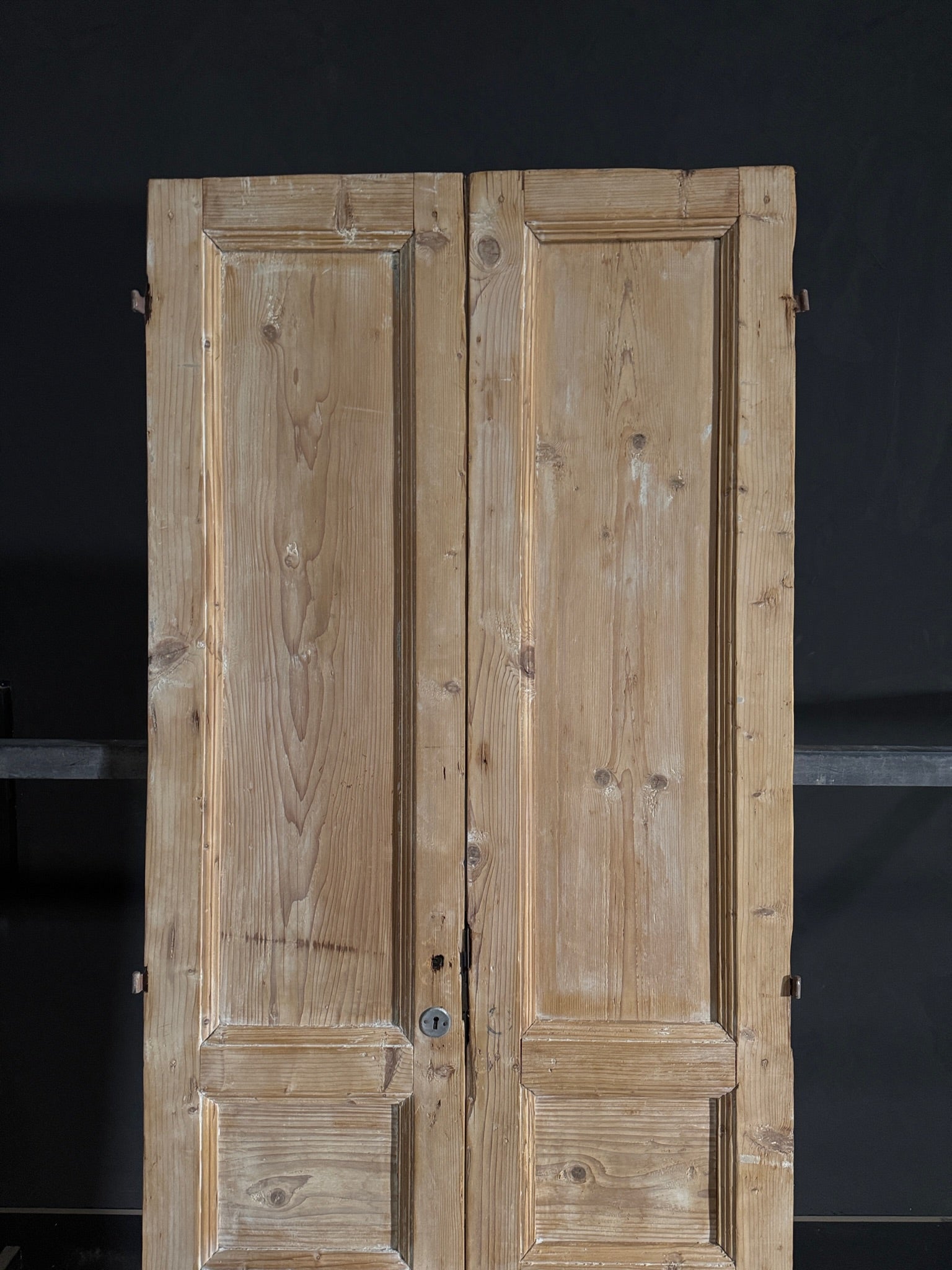 Antique Solid Double Doors - 36x92 - N526