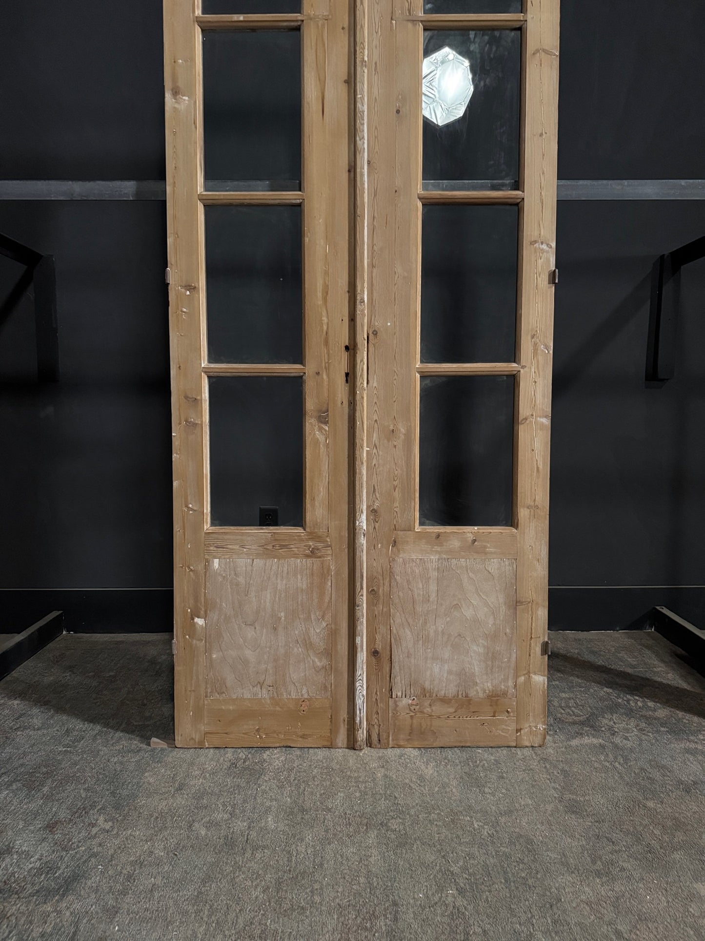 Antique Glass French Doors - 39.5x95.5 - N291