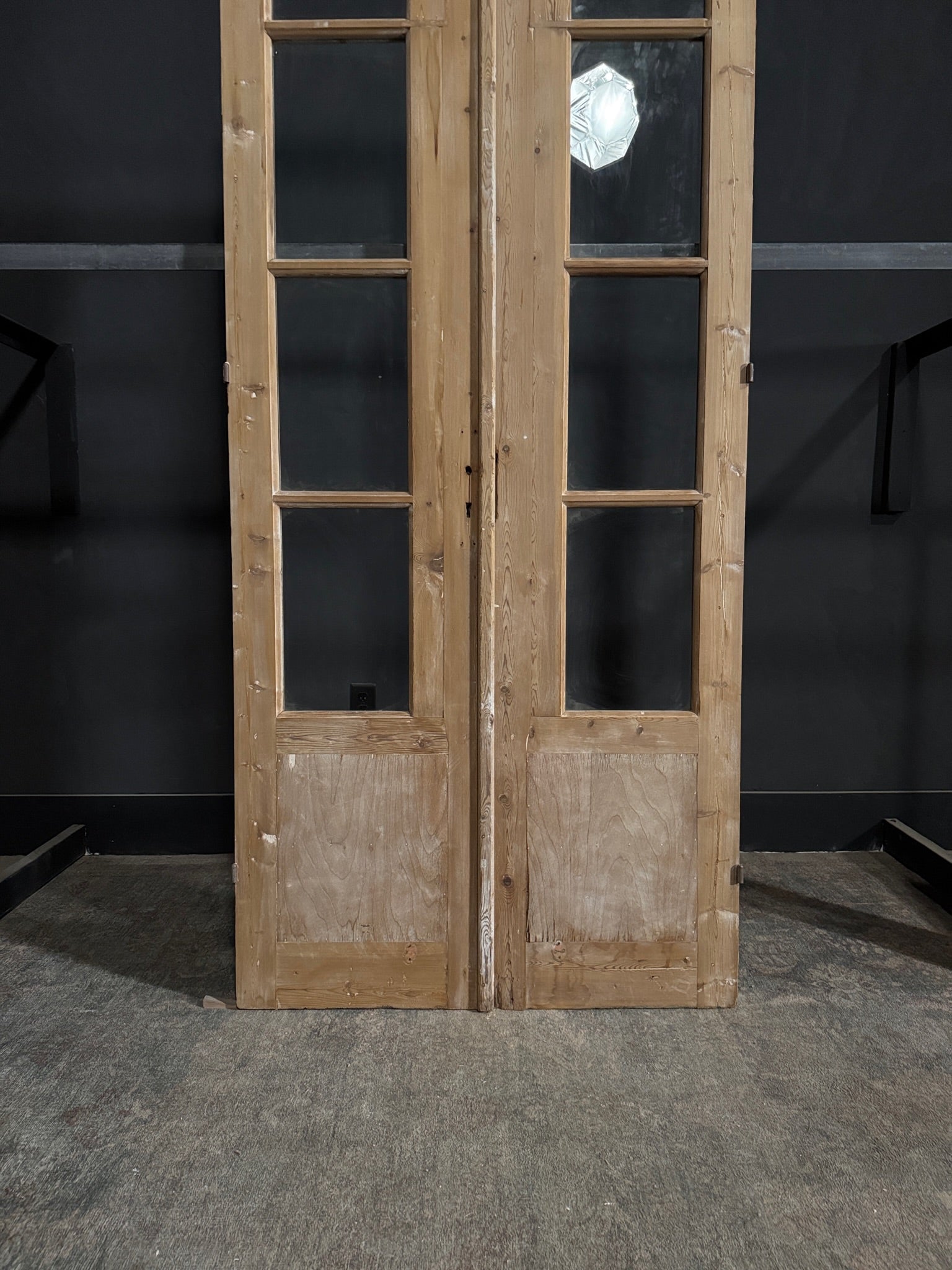 Antique Glass French Doors - 39.5x95.5 - N291