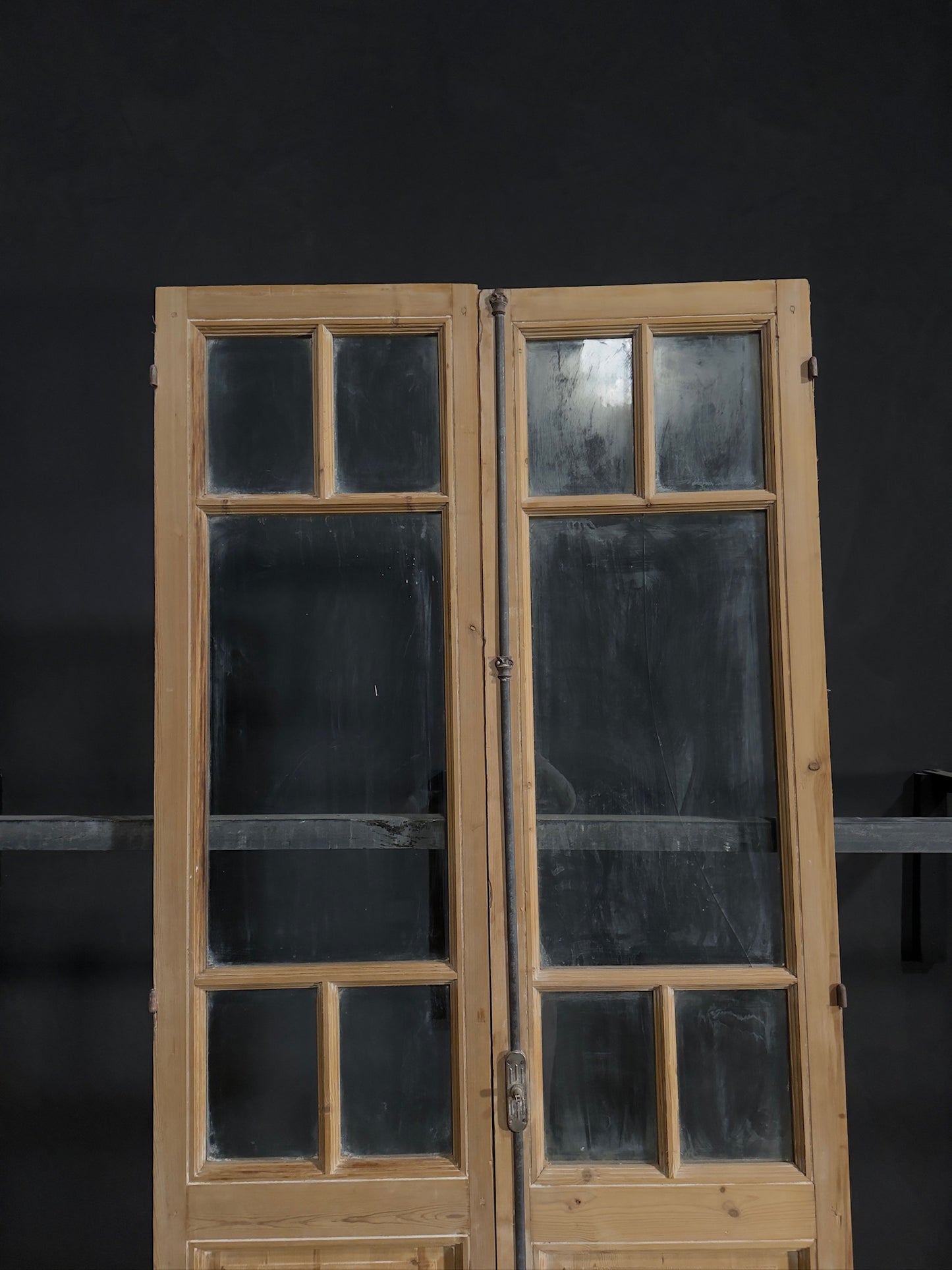 Antique Glass 5 Lite French Doors - 43x95 - N281