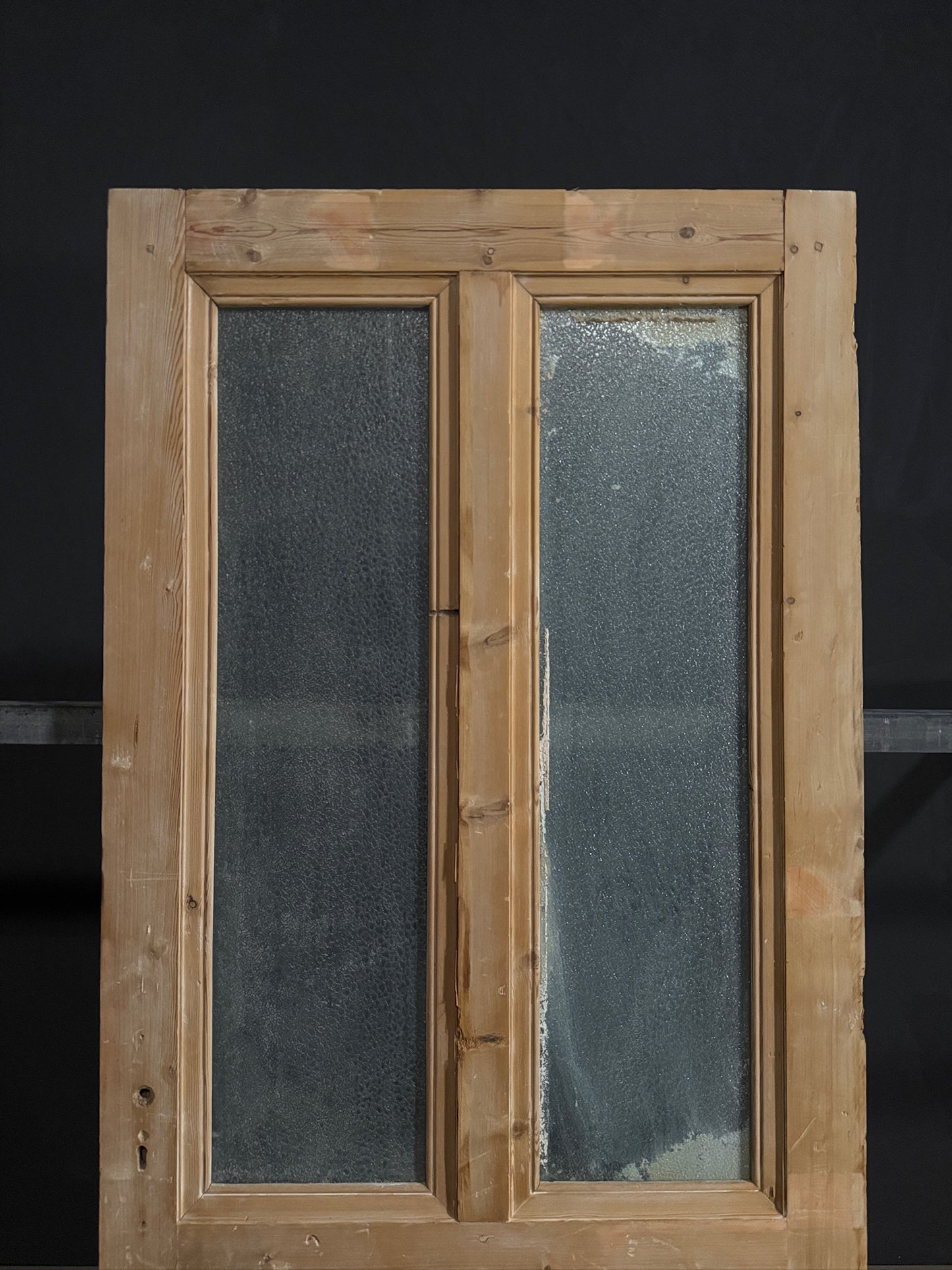 Antique Obscured Glass 2 Lite Single Door - 36.5x85 - N405