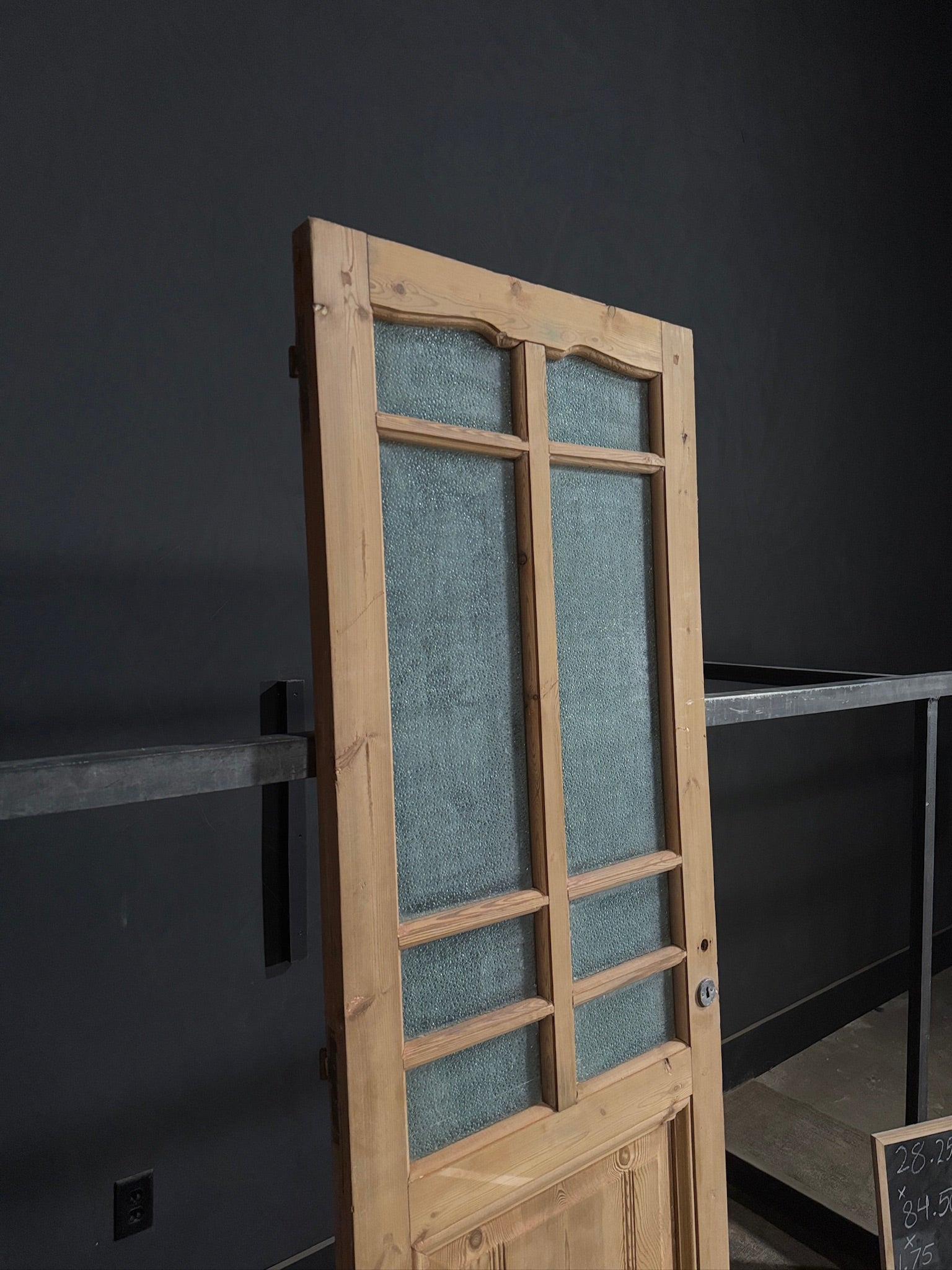 Antique Obscured Glass 6 Lite Single Door - 28.25x84.5 - N407