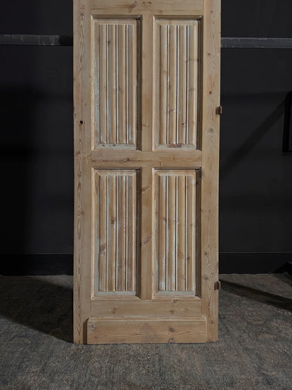 Antique Obscured Glass 3 Lite Door - 28.25x85.25 - N52