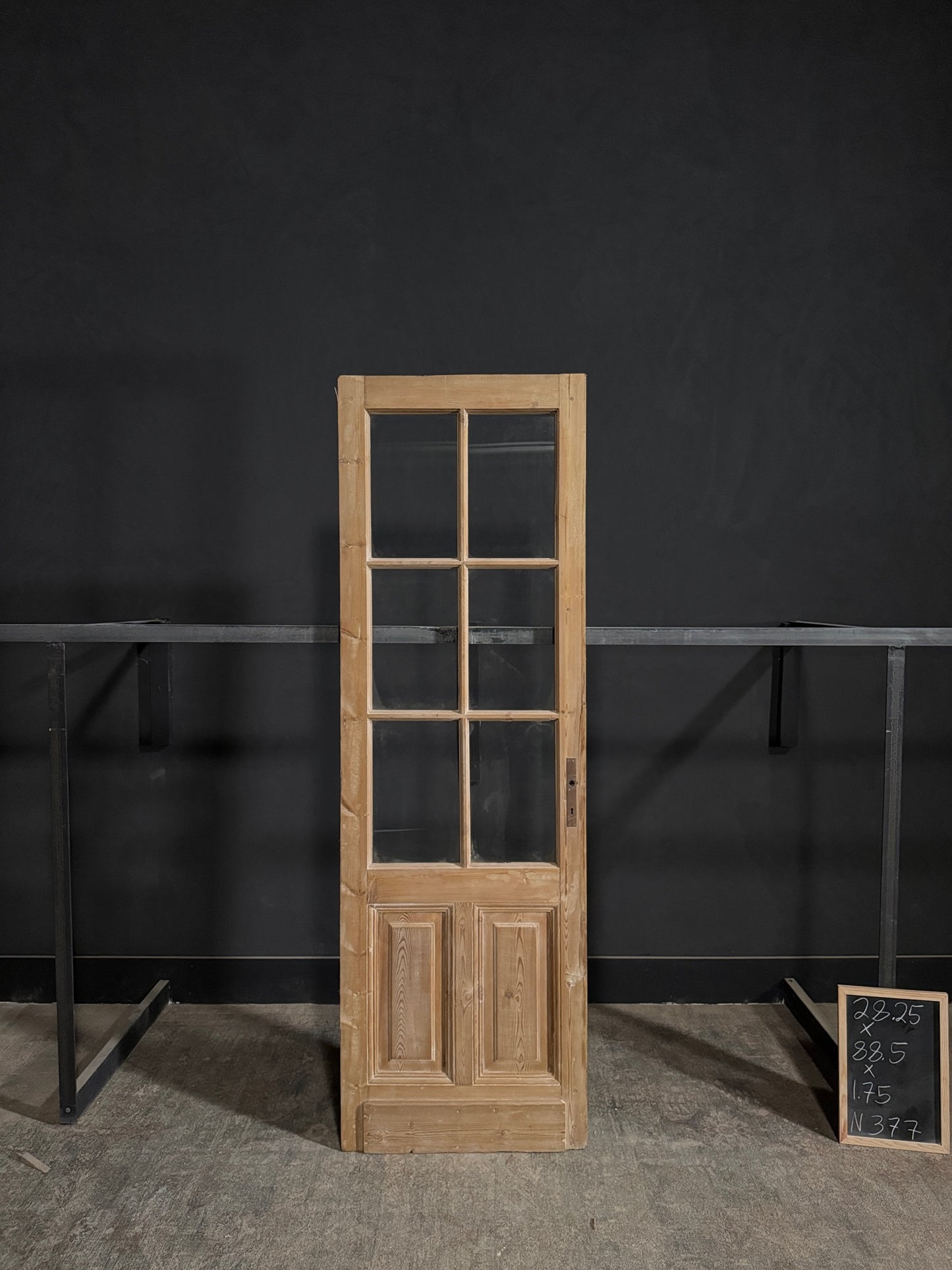 Antique Glass 6 Lite Single Door - 28.25x88.5 - N377