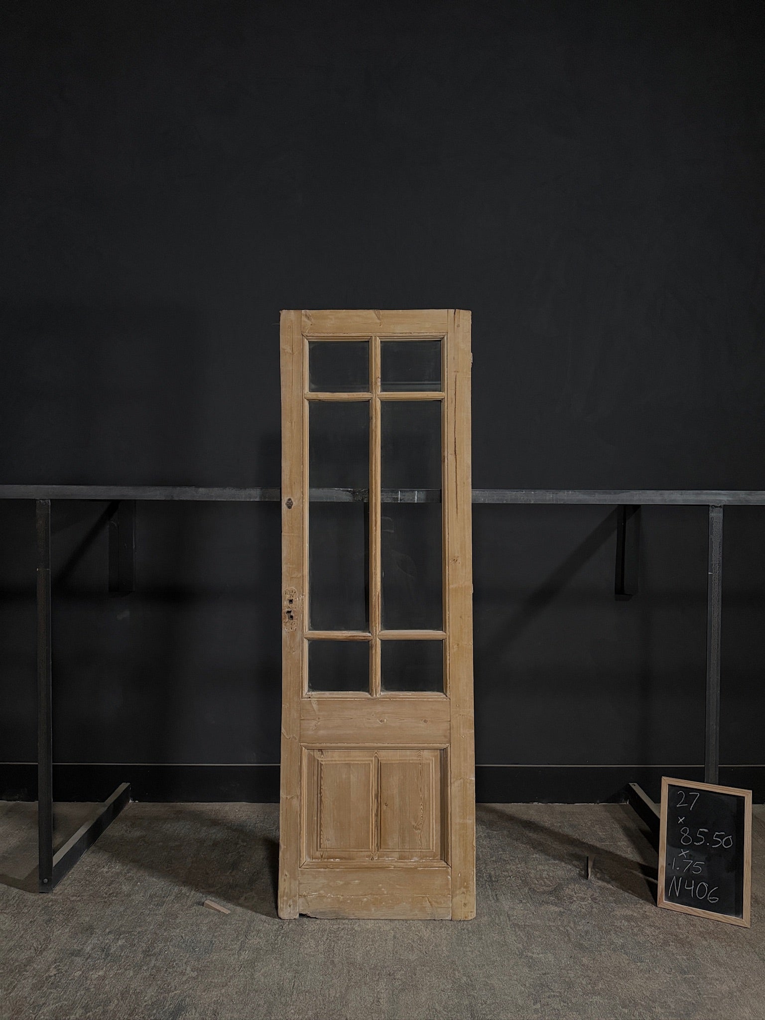 Antique Glass 6 Lite Single Door - 27x85.5 - N406