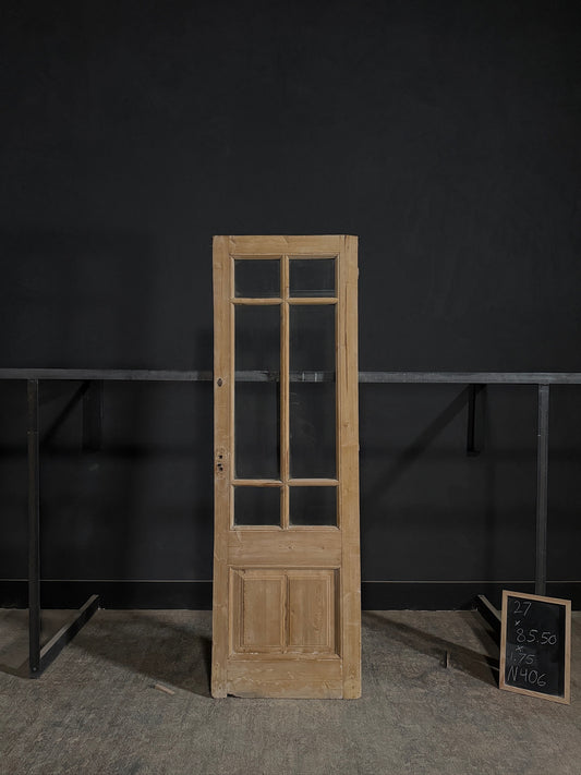 Antique Glass 6 Lite Single Door - 27x85.5 - N406