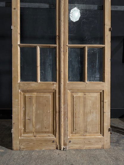 Antique Glass 5 Lite French Doors - 39.5x94 - N492