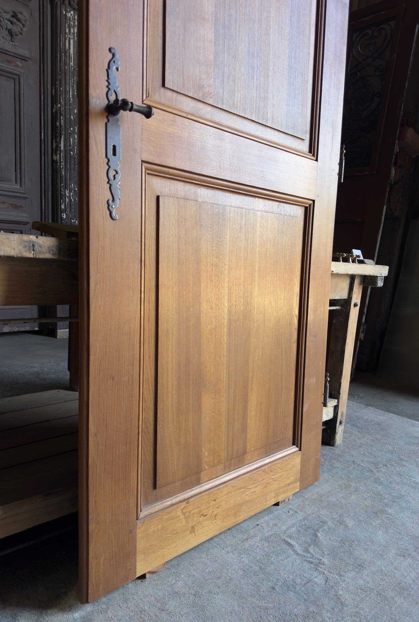 Antique French Solid Single Door - 36x79 - L440