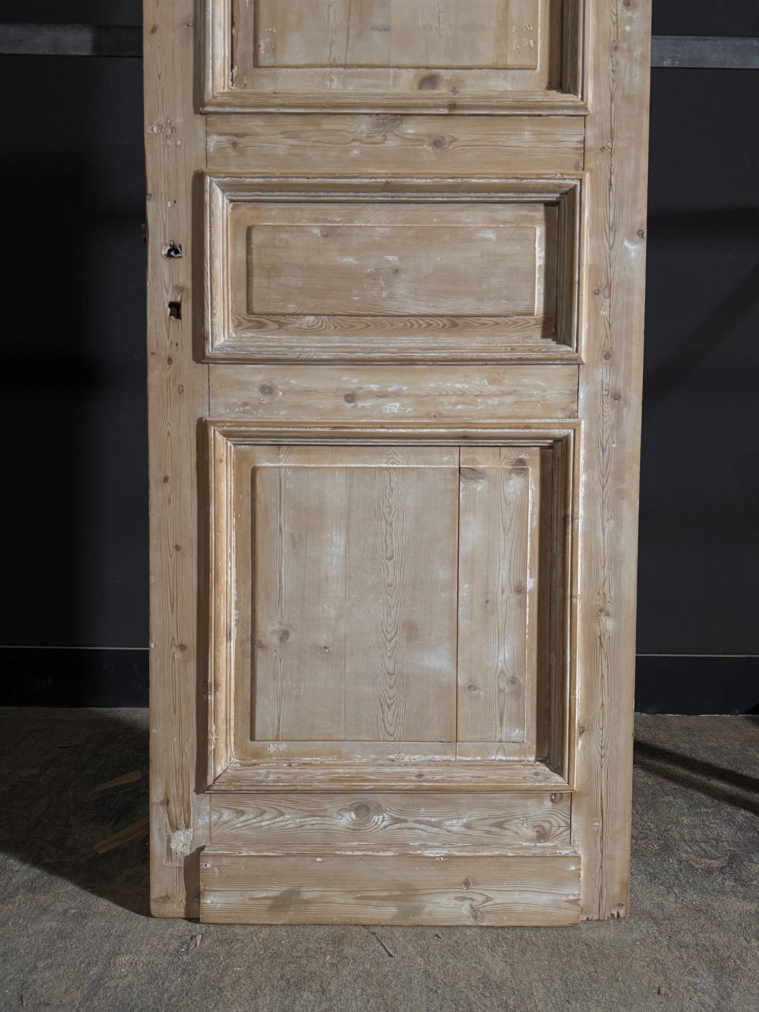 Antique 3 Panel Solid Single Door - 32.5x87.5 - N537