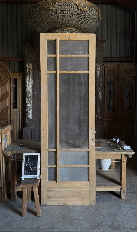 10 Lite Unique Antique Glass Single Door - 32x100 - L469