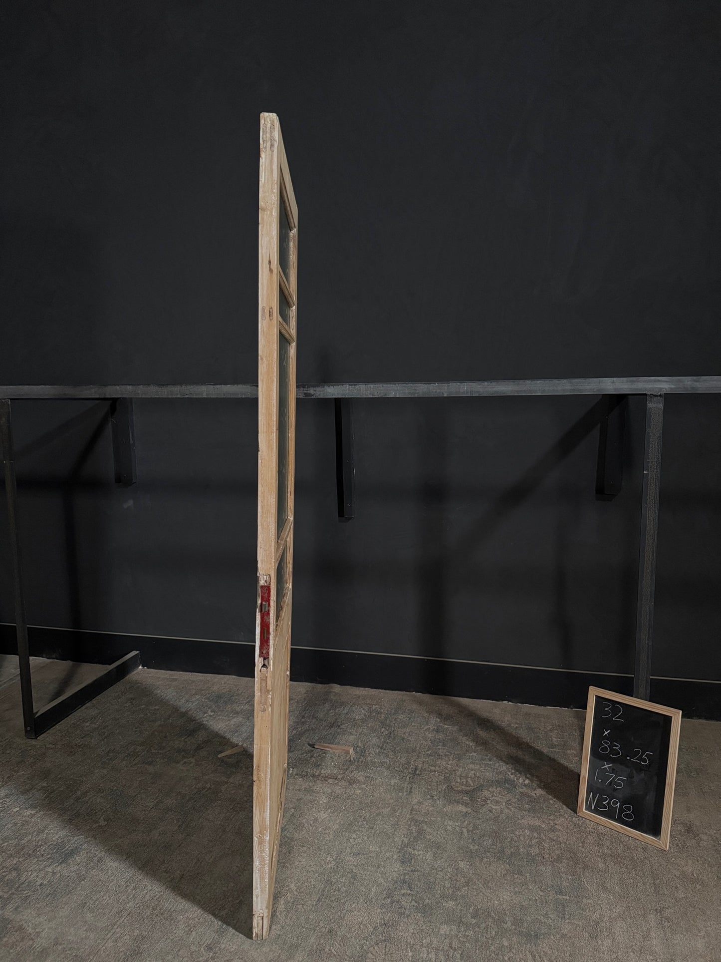 Antique Obscured Glass 3 Lite Single Door - 32x83.25 - N398