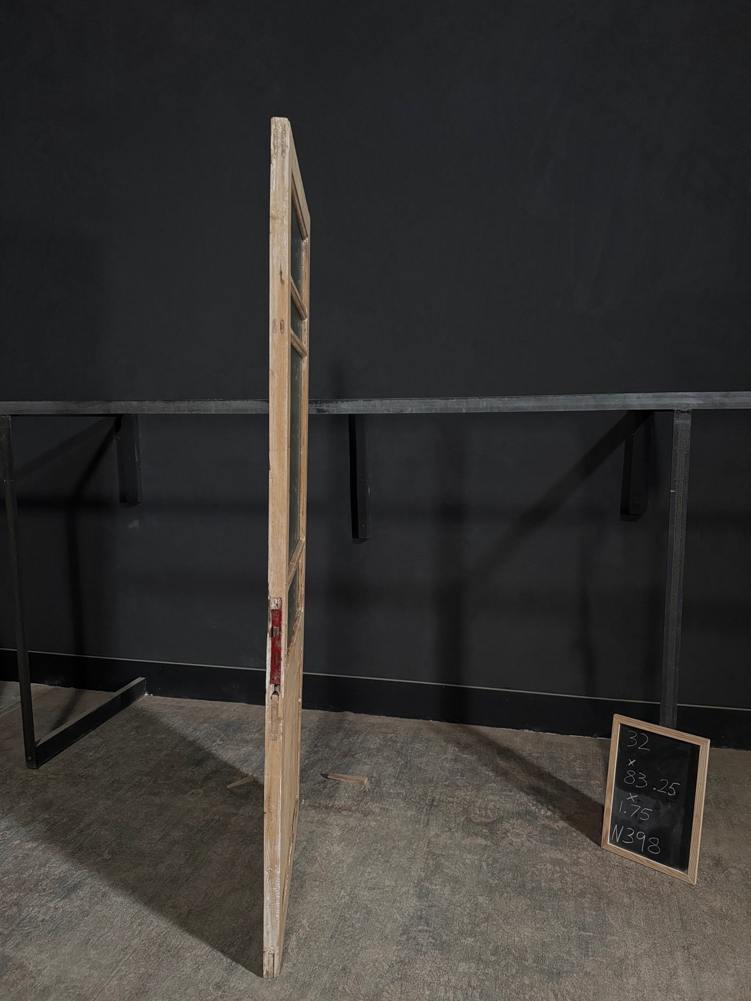 Antique Obscured Glass 3 Lite Single Door - 32x83.25 - N398