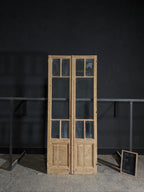 Antique Glass 5 Lite French Doors - 39.5x94 - N492