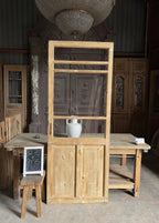 19th Century Antique Glass Door - 32.75x84.75 K305