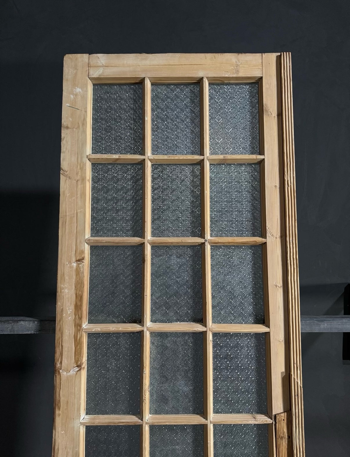 Antique Obscured Glass 18 Lite Single Door - 34x99.5 - N632