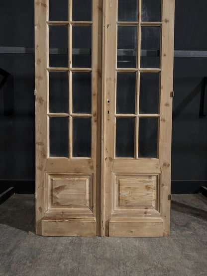 Antique Glass 8 Lite French Doors - 43x84.75 - N372
