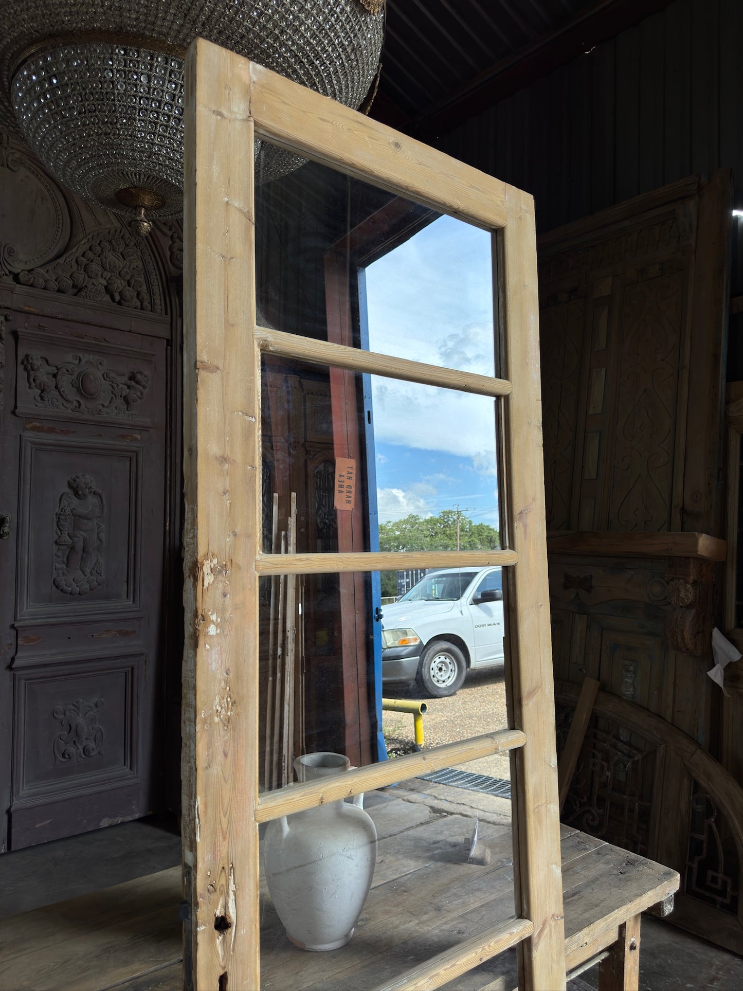5 Lite Antique Glass Single Door - 32x95.25 K160