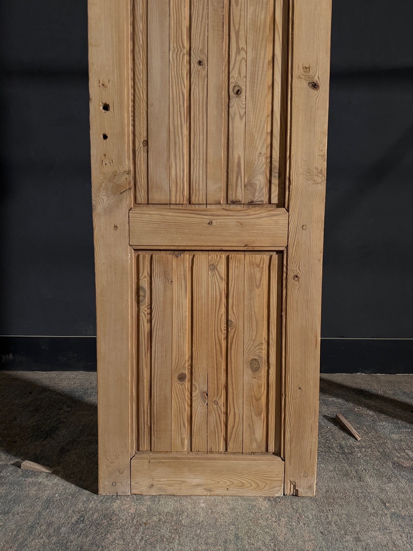 Antique 2 Panel Solid Single Door - 24x80.25 - N450