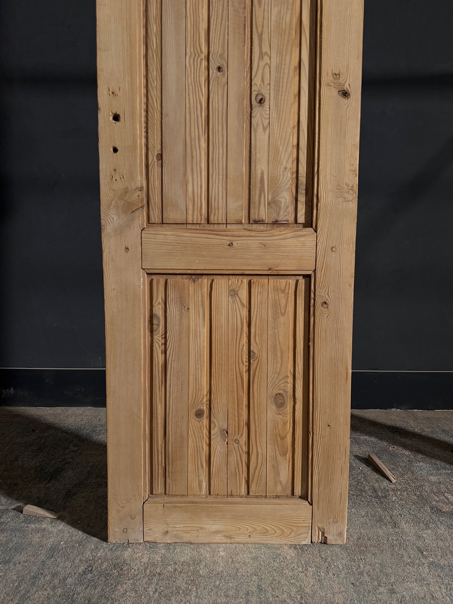 Antique 2 Panel Solid Single Door - 24x80.25 - N450