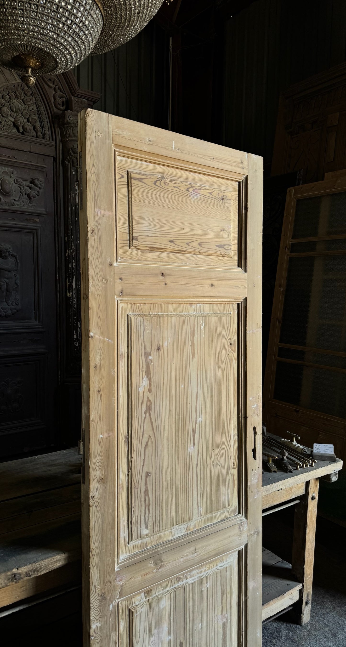 Antique 3 Panel Door - 28x80.75 - L682