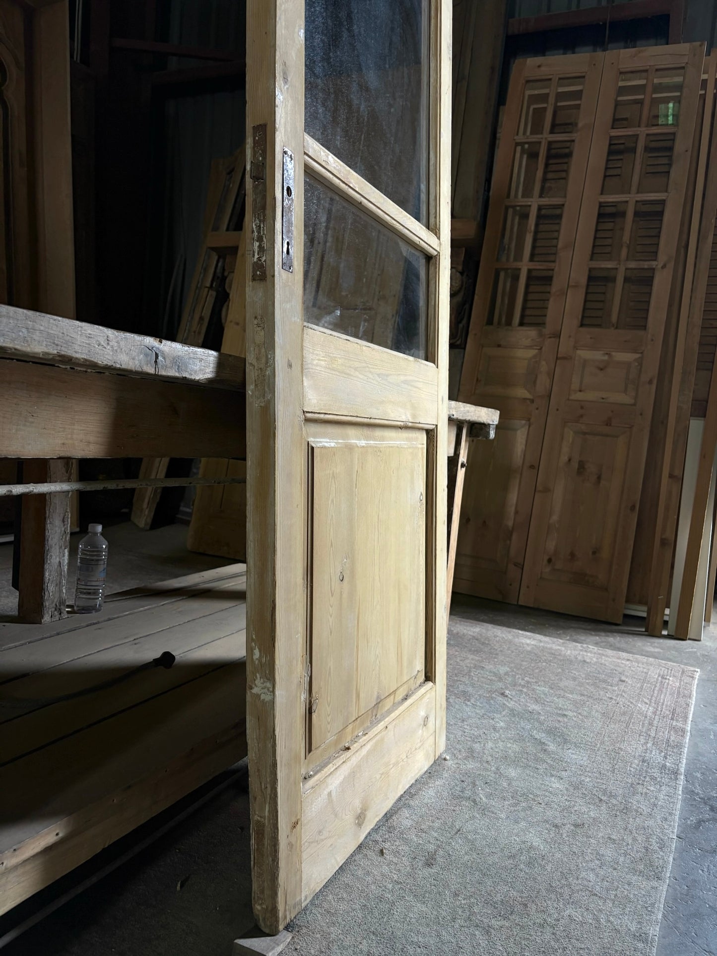 Single Antique Glass Door - 28x80.5 - L73