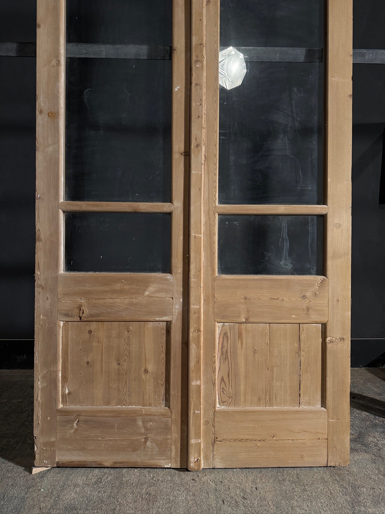 Antique Glass French Doors - 44x100.5 - N486