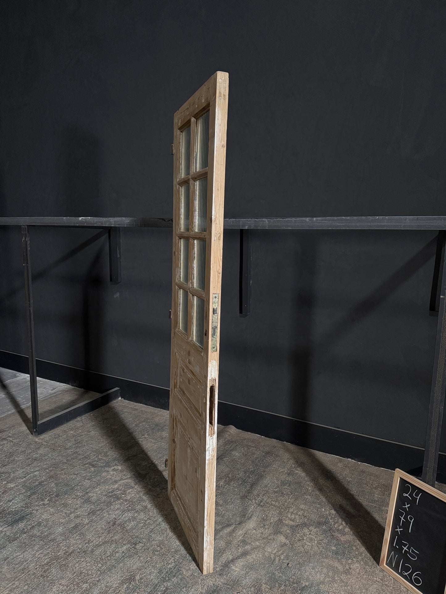 Antique Obscured Glass 8 Lite Single Door - 24x79 - N126
