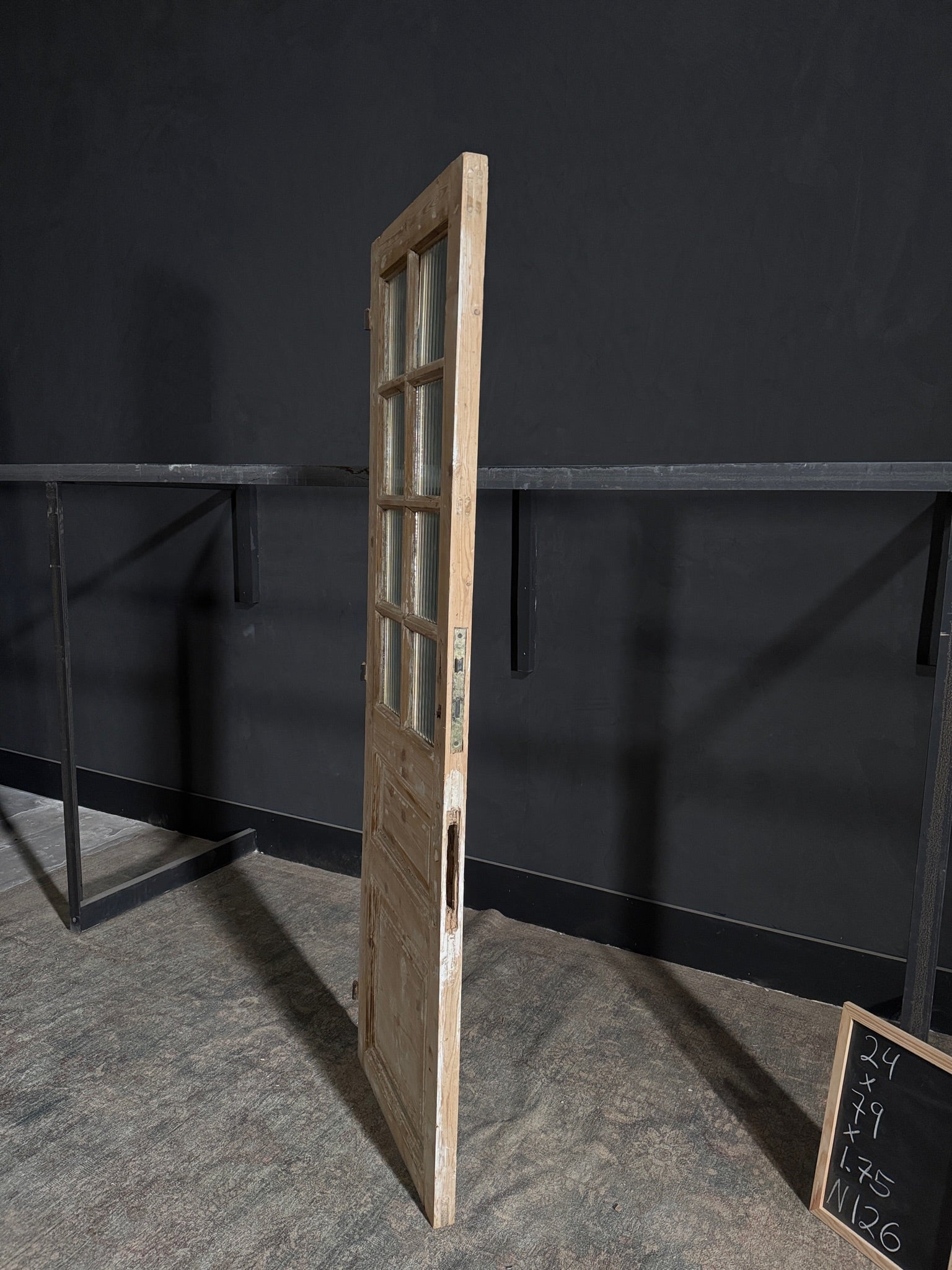 Antique Obscured Glass 8 Lite Single Door - 24x79 - N126